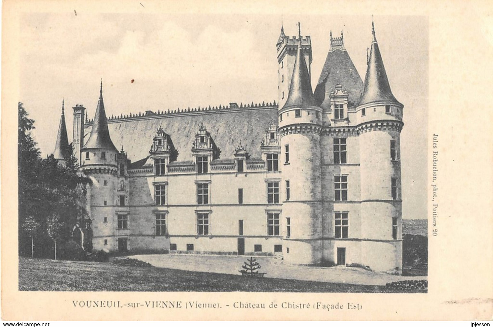 VIENNE  86  VOUNEUIL SUR VIENNE - CHATEAU DE CHISTRE ( CHITRE ) - FACADE EST - Vouneuil Sur Vienne