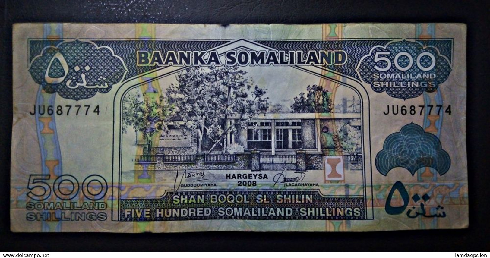 A5 SOMALILAND  BILLETS DU MONDE WORLD BANKNOTES  500 SHILLINGS 2008 - Somalie