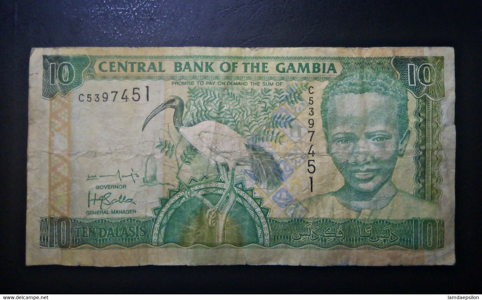 A5 GAMBIE  BILLETS DU MONDE WORLD BANKNOTES  10 DALASIS - Gambia