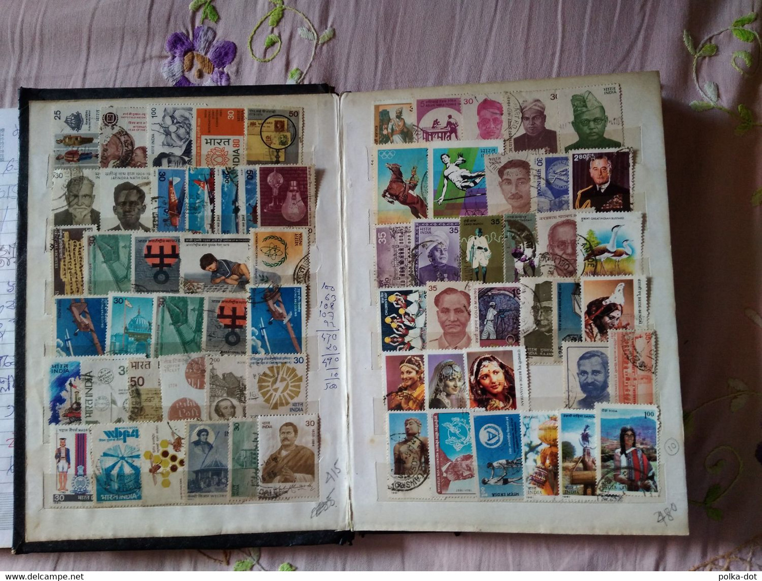 INDIA 1980 TO 1996 LARGE COMMEMORATIVE STAMPS COLLECTION WITH UNISSUED STAMPS - Colecciones & Series