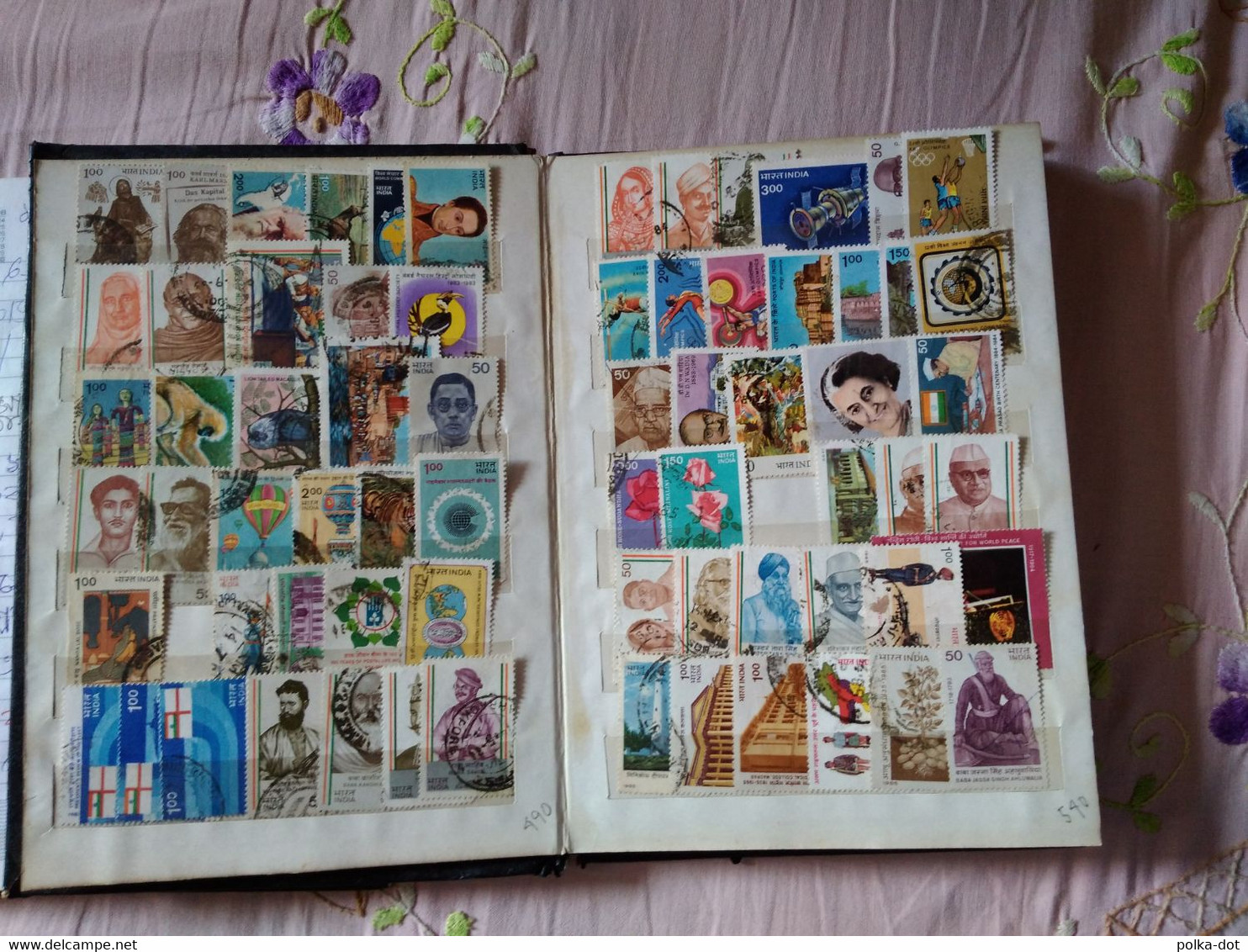 INDIA 1980 TO 1996 LARGE COMMEMORATIVE STAMPS COLLECTION WITH UNISSUED STAMPS - Collections, Lots & Series