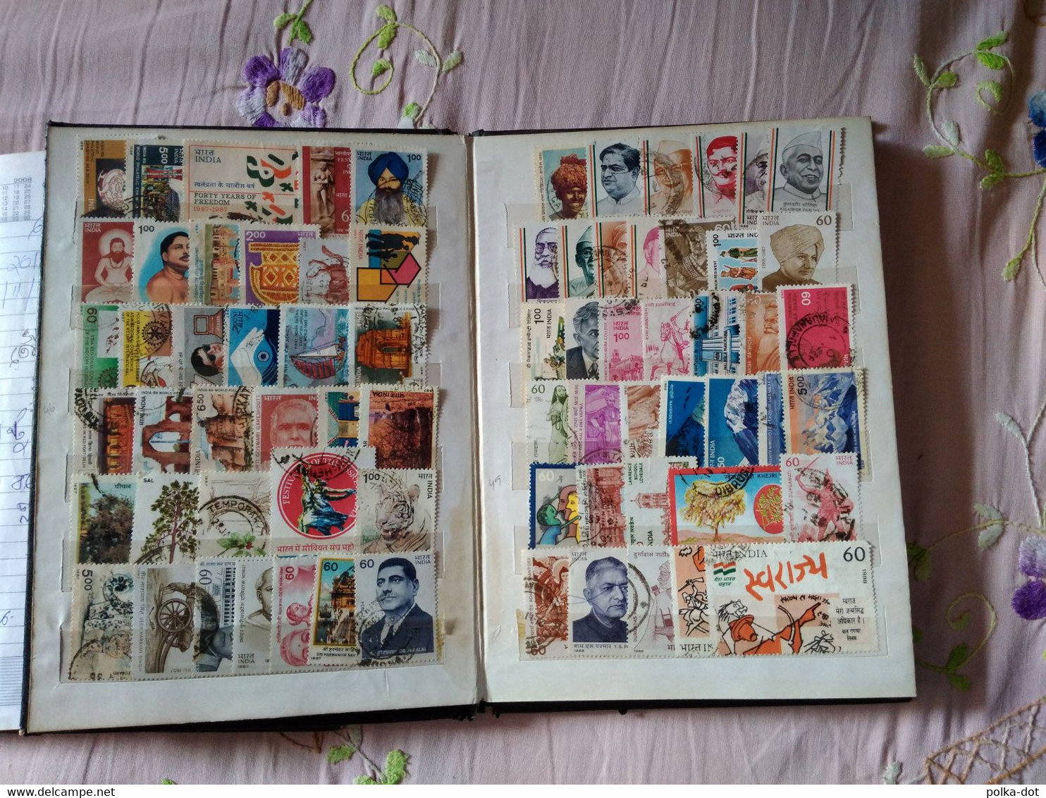 INDIA 1980 TO 1996 LARGE COMMEMORATIVE STAMPS COLLECTION WITH UNISSUED STAMPS - Collezioni & Lotti