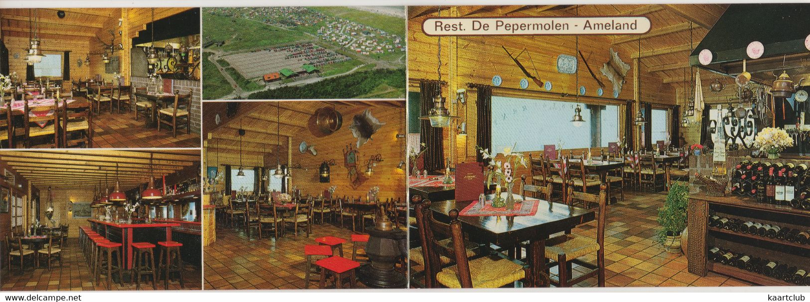 Ameland - Nes: Restaurant-Café-Bar 'De Pepermolen', Strandweg 51 - (Holland/Nederland) - (2x 15 Cm X 10.5 Cm) - Ameland