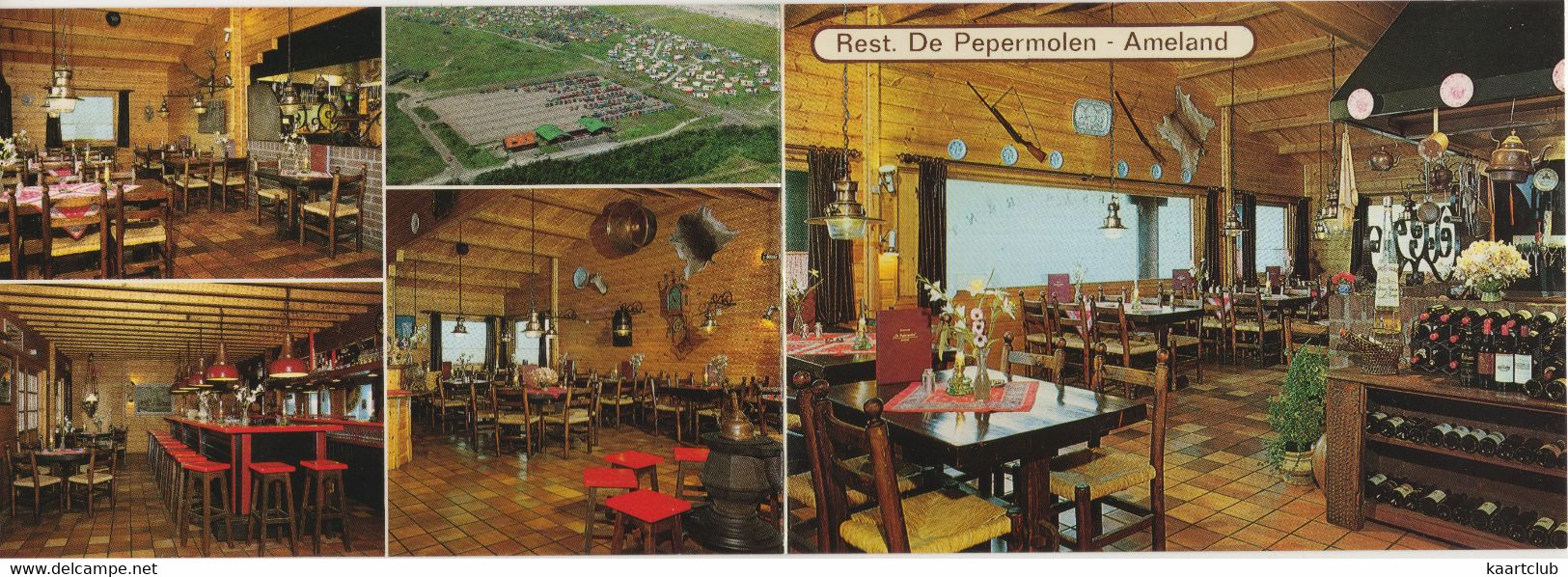 Ameland - Nes: Restaurant-Café-Bar 'De Pepermolen', Strandweg 51 - (Holland/Nederland) - (2x 15 Cm X 10.5 Cm) - Ameland