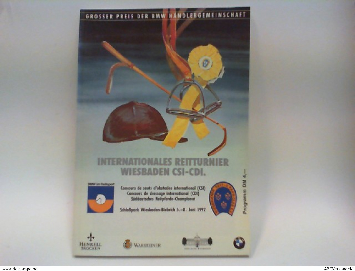 Programm Internationales Reitturnier Wiesbaden 5.-8. Juni 1992 - Sports