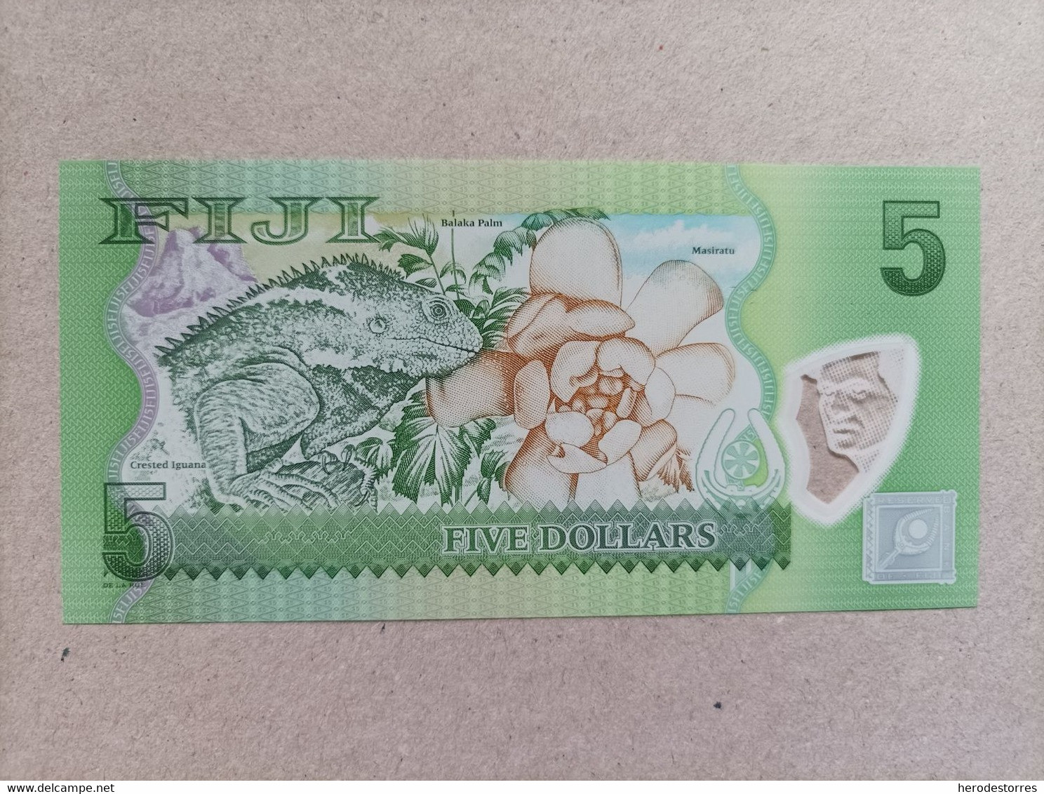 Billete De Las Islas Fiji De 5 Dólares, UNC - Fiji