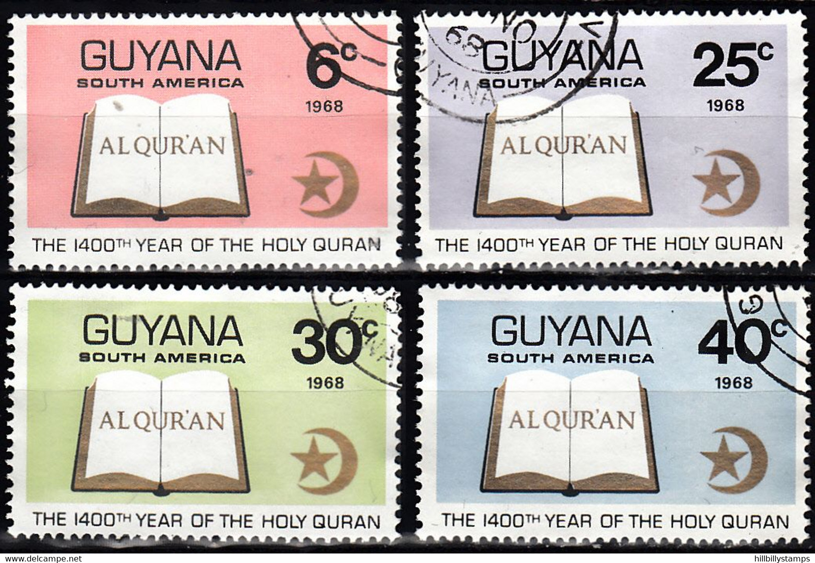 GUYANA   SCOTT NO 60-63  USED   YEAR  1968 - Guyana (1966-...)