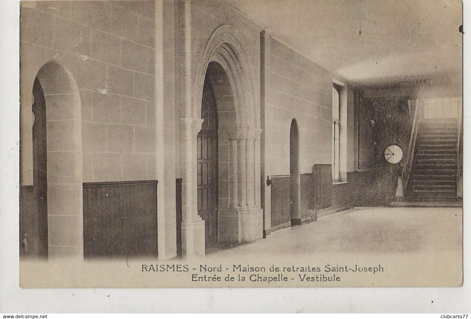 Raismes (59) : L'entrée De La Chapelle De La Maison De Retraite Saint-Joseph En 1935 PF - Raismes