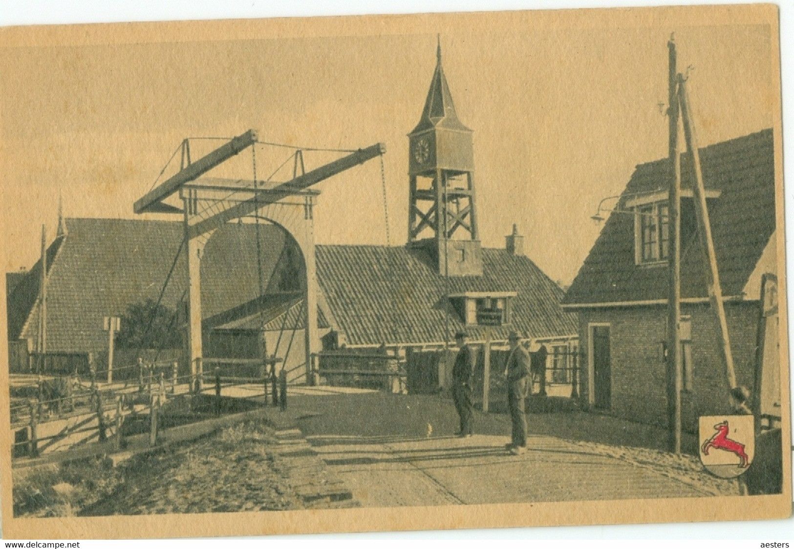 Hindeloopen 1953; De Sluis (met Zicht Op Kerk En Ophaalbrug) - Gelopen. (Jos. Nuss - Laren) - Hindeloopen
