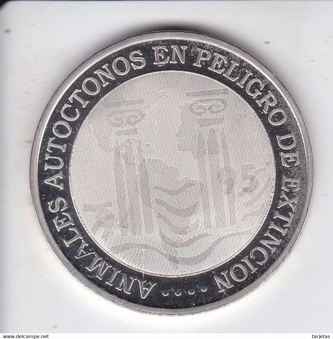 MONEDA DE PLATA II SERIE IBEROAMERICANA - ANIMALES EN PELIGRO DE EXTINCION - Otros & Sin Clasificación