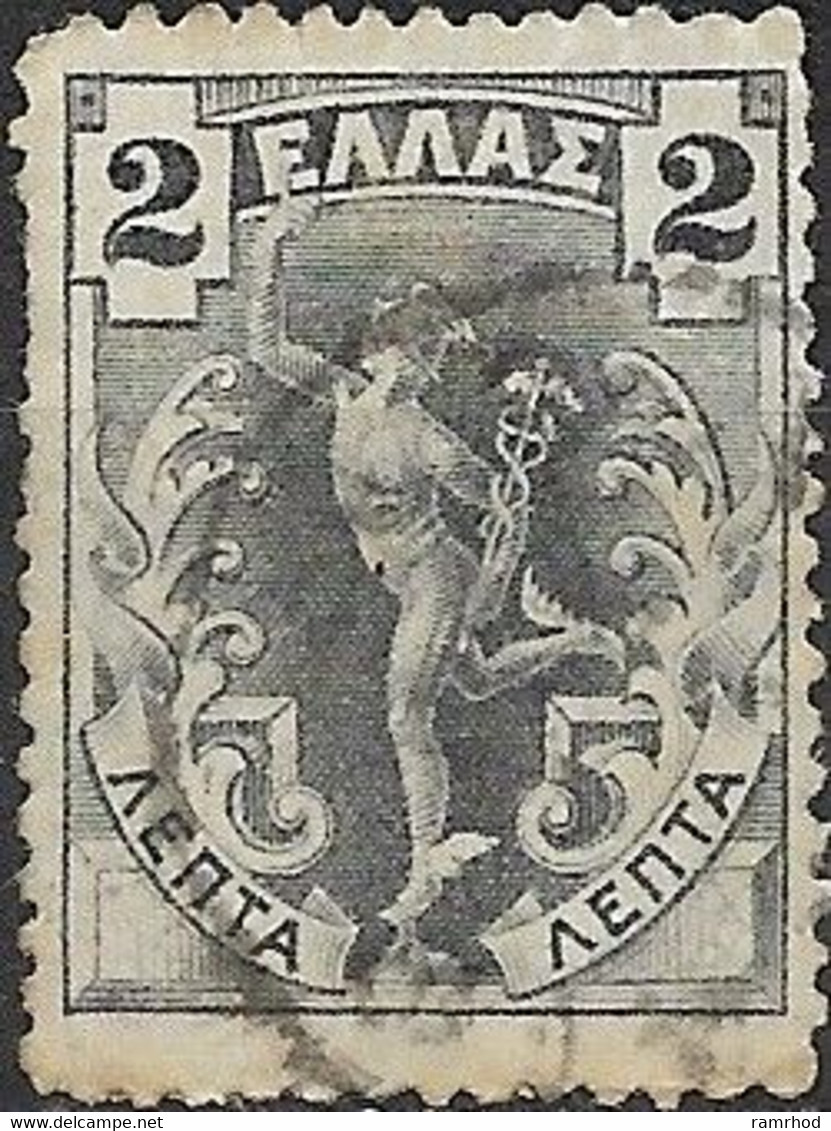 GREECE 1901 Hermes - 2l. - Grey FU - Gebraucht