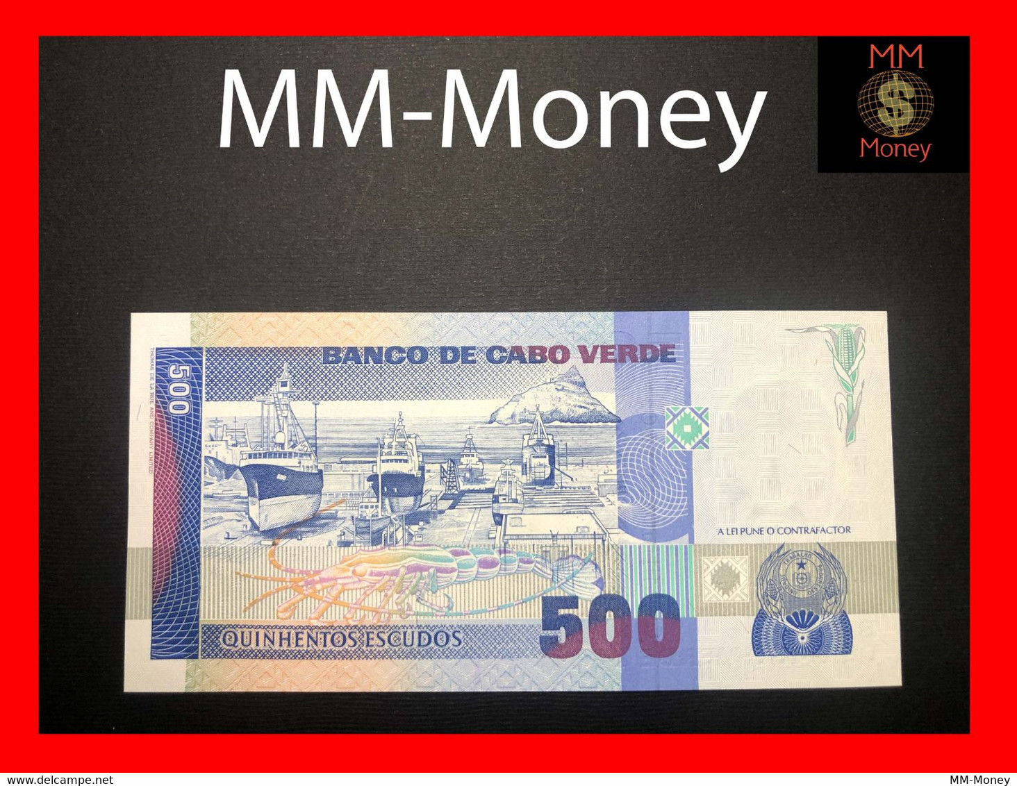 CAPE VERDE  500 Escudos 20.1.1989  P. 59  AU+  [MM-Money] - Cap Vert