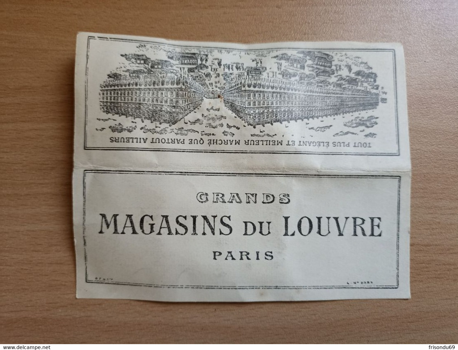 Échantillon Tissus Grands Magasins Du Louvre Paris - Dentelles Et Tissus