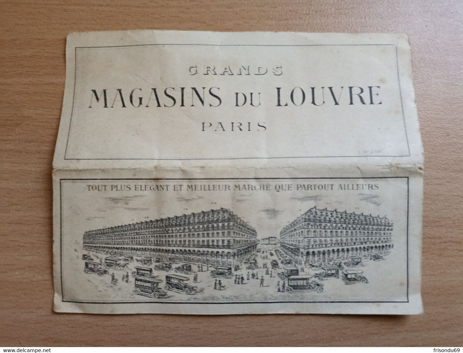 Échantillon Tissus Grands Magasins Du Louvre De Paris - Dentelles Et Tissus