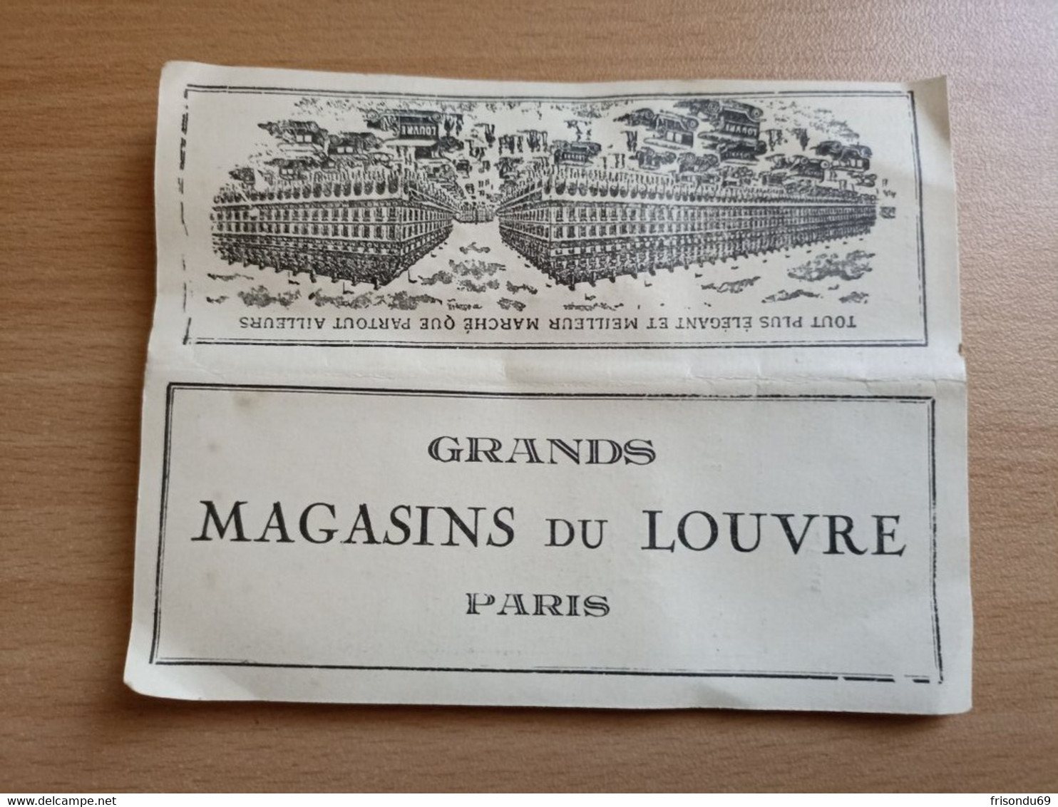 Échantillon Tissus Grands Magasins Du Louvre De Paris - Dentelles Et Tissus