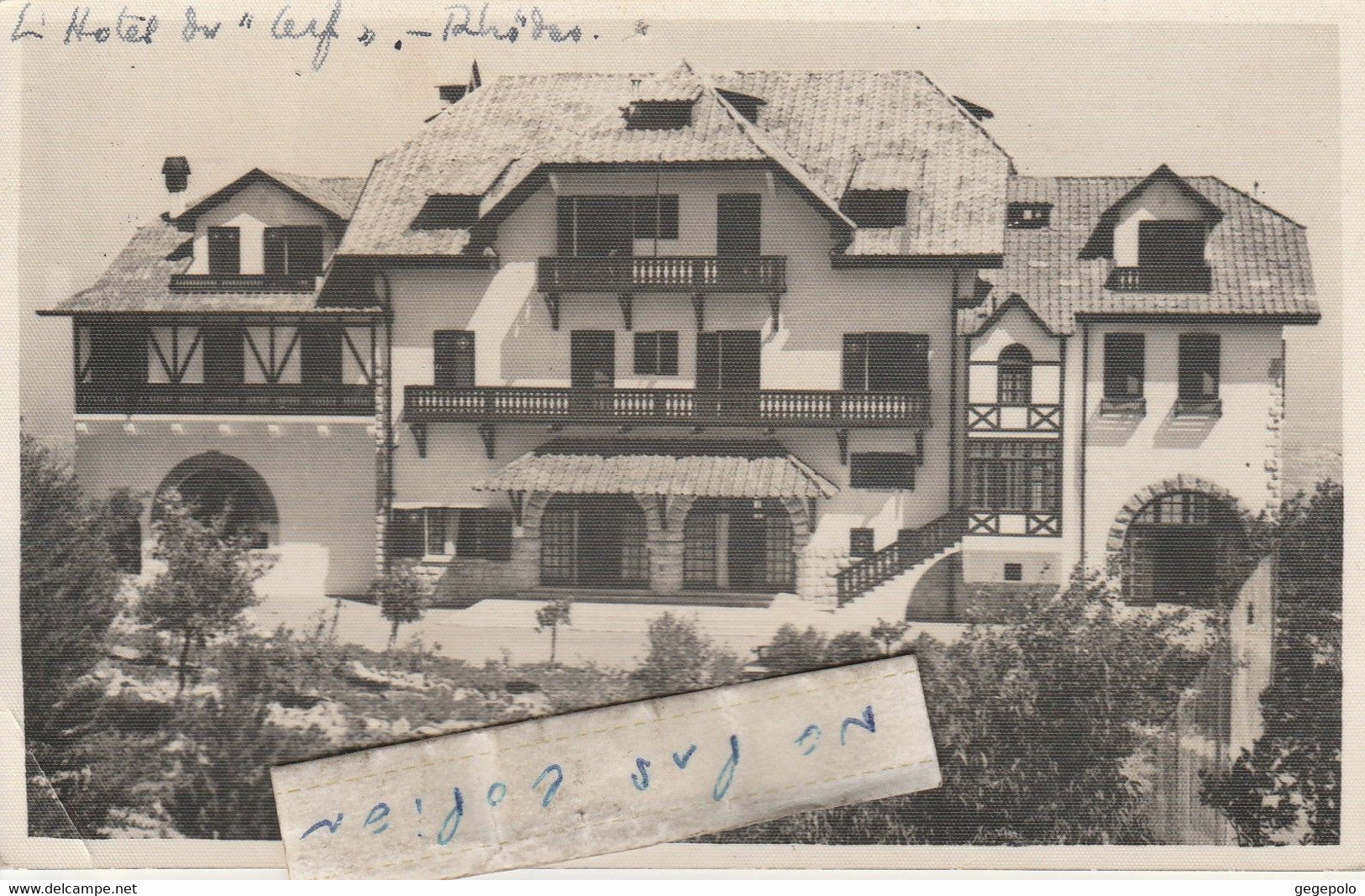 RHODES - L' Hôtel Du Cerf En 1949 ? - Grèce