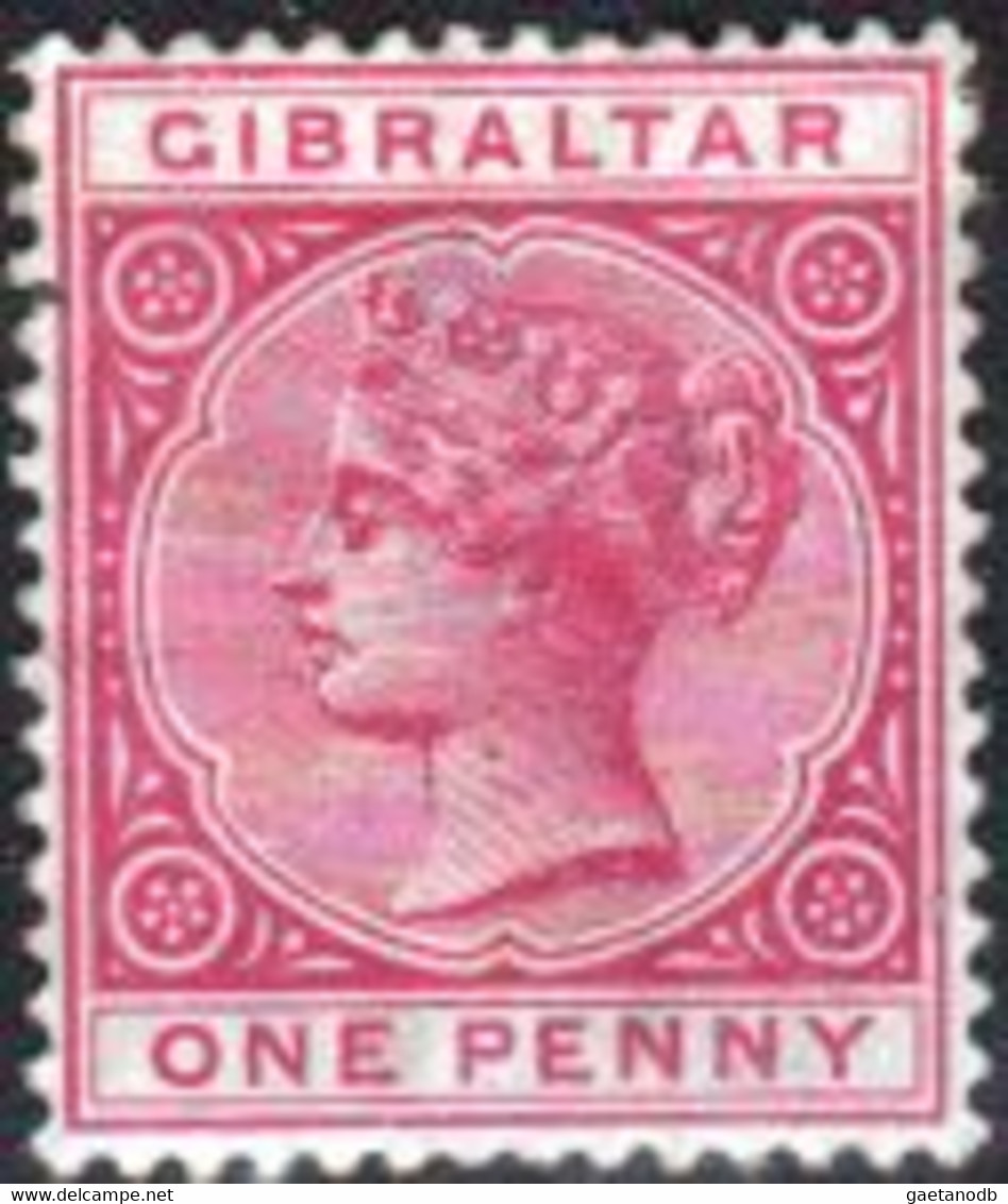 Gibilterra-008A - Emissione 1886 (+) Hinged - Qualità A Vostro Giudizio - Gibraltar