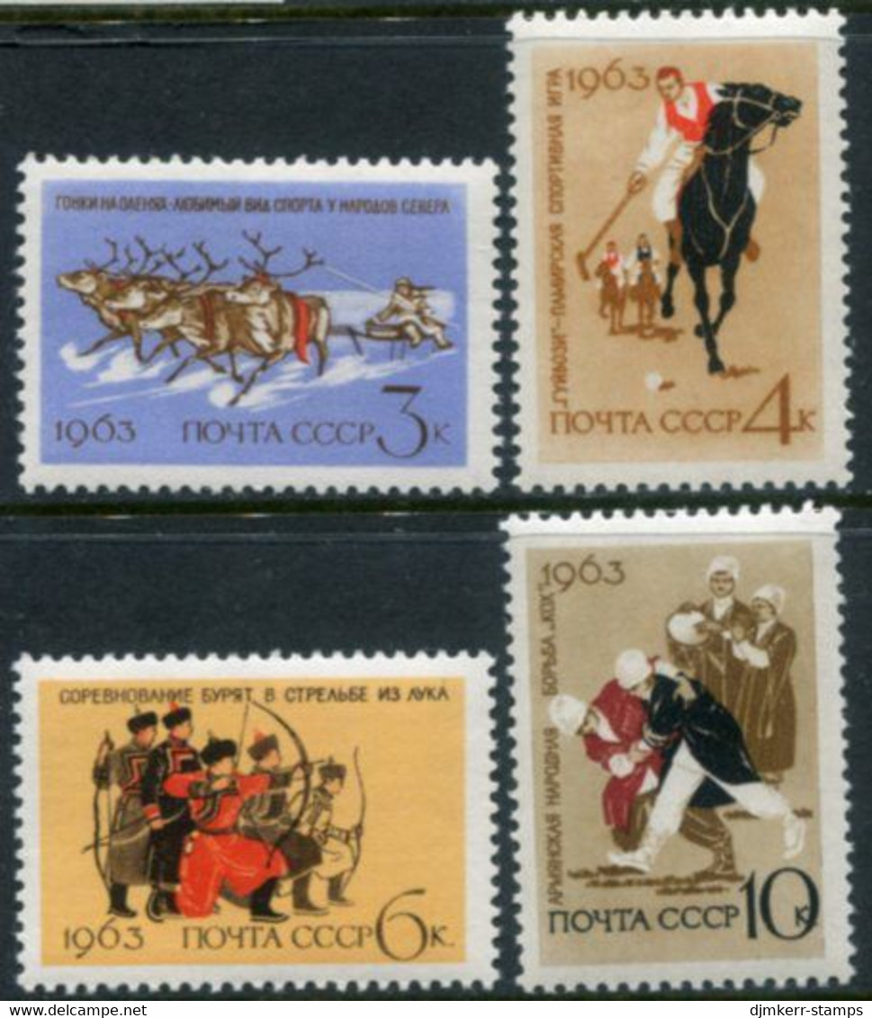 SOVIET UNION 1963 People's Sport MNH / **.  Michel 2789-92 - Unused Stamps