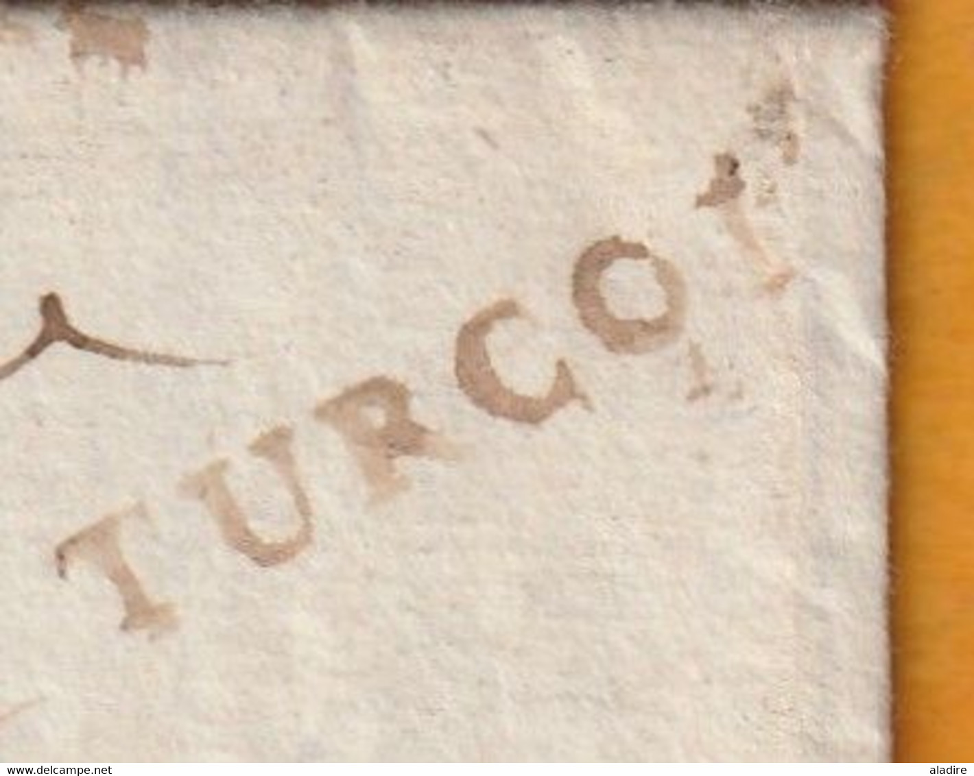 1791  - Marque Postale TURCOIN Tourcoing Sur Lettre Pliée Avec Corresp De 2 P Vers AMIENS Amien - 1701-1800: Vorläufer XVIII