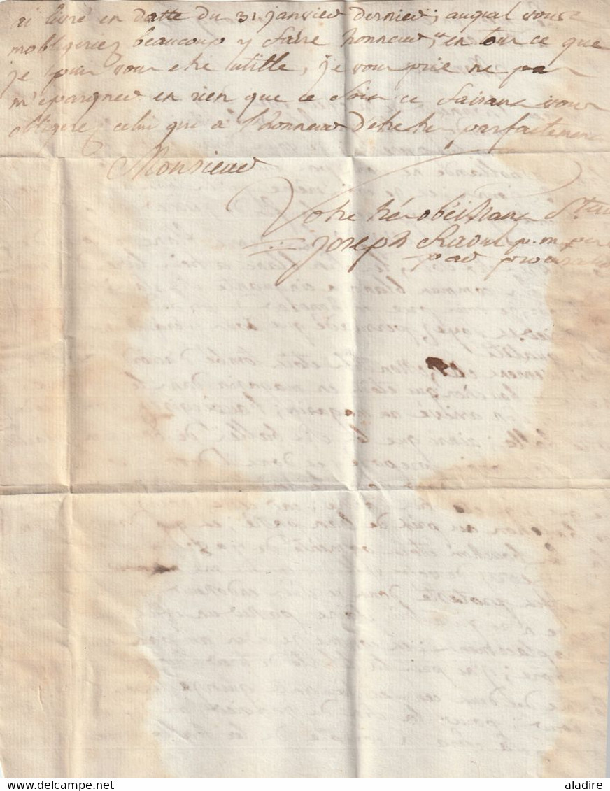 1791  - Marque postale TURCOIN Tourcoing sur Lettre pliée avec corresp de 2 p vers AMIENS Amien