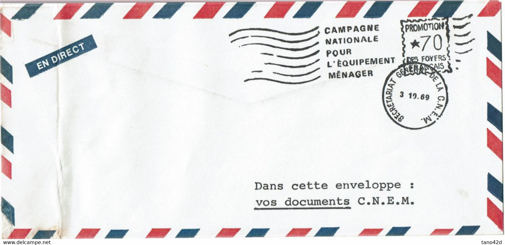 GMZ - PSEUDO CAMPAGNE NATIONALE EQUIPEMENT MENAGER (ENVELOPPE VIDE) - Private Stationery