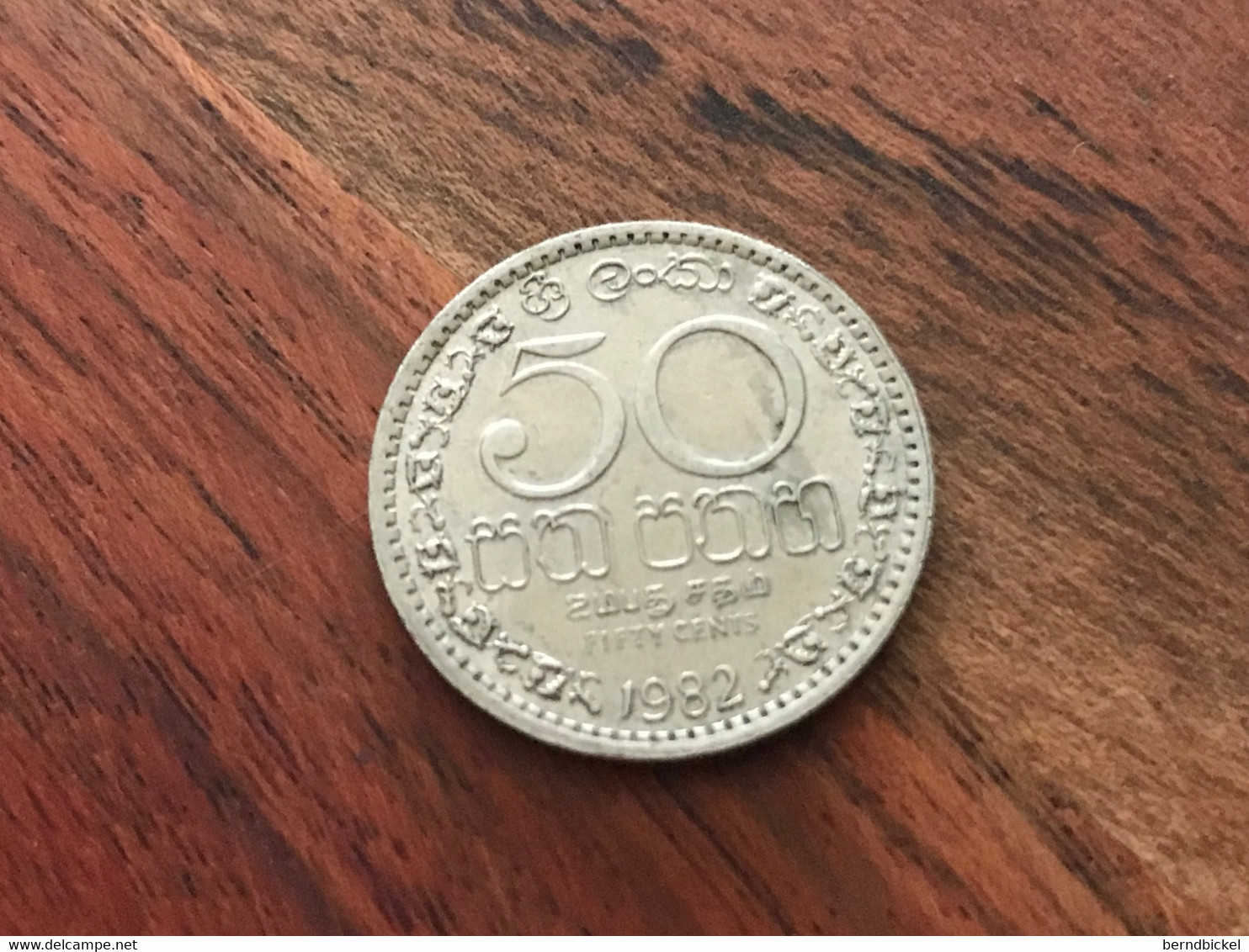 Münze Münzen Umlaufmünze Sri Lanka 50 Cent 1982 - Sri Lanka