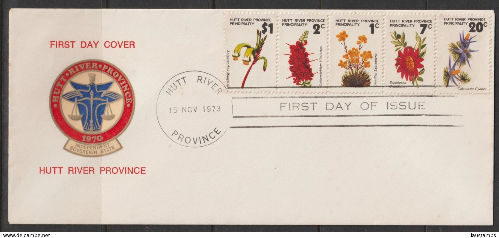 Hutt River Province(Australia) 1973 Flowers FDC - Cinderellas