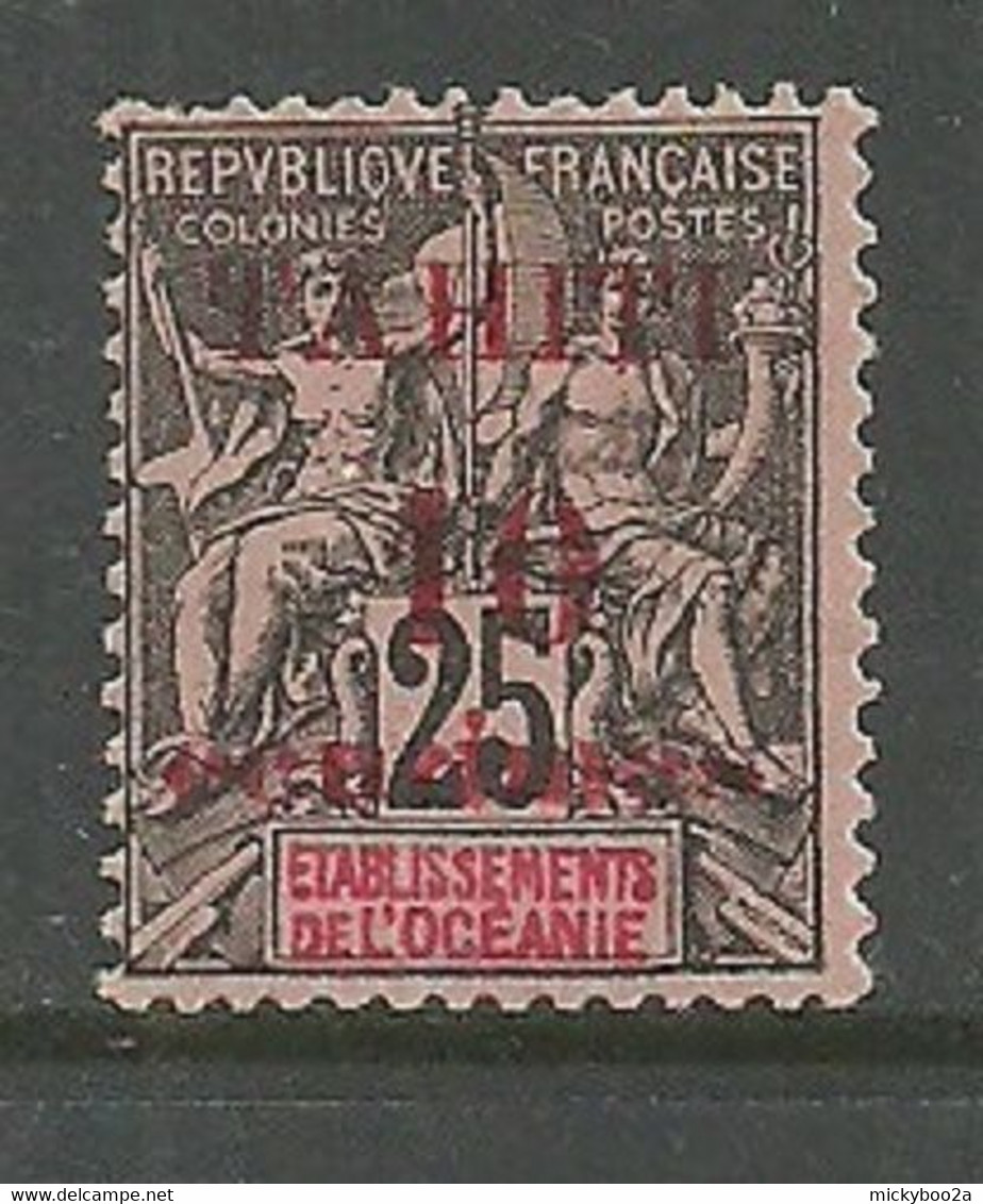 FRENCH POLYNESIA TAHITI 1903 25c BLACK MINT - Tahiti