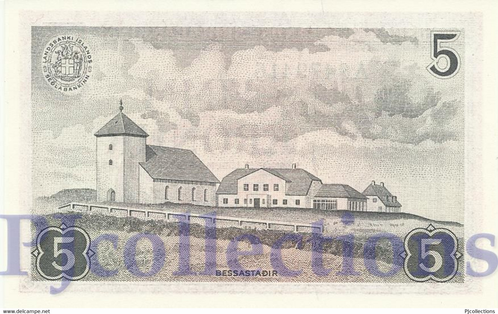 ICELAND 5 KRONUR 1957 PICK 37b UNC - Island