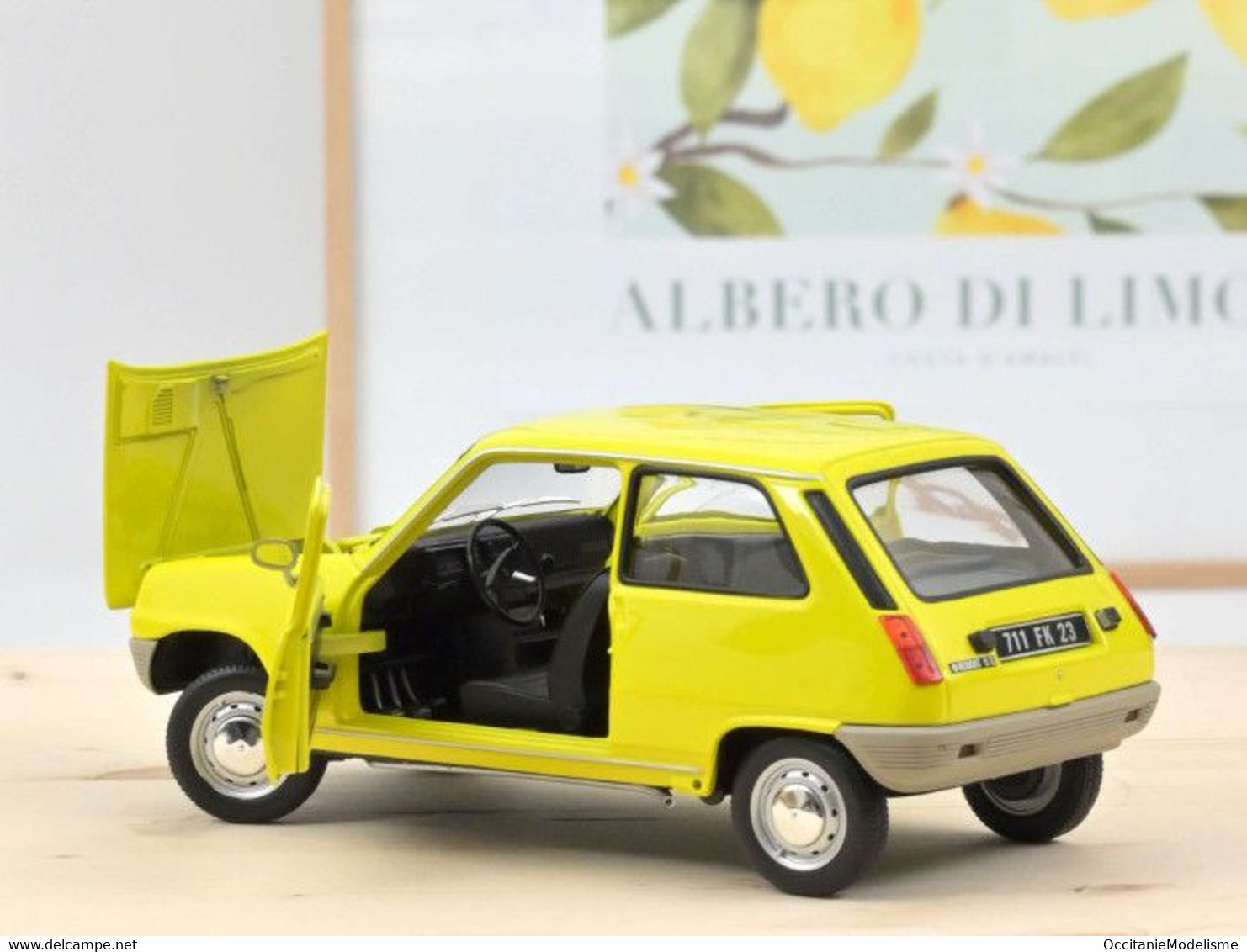 Norev - RENAULT 5 TL R5 1974 Jaune Réf. 185173 Neuf NBO 1/18 - Norev