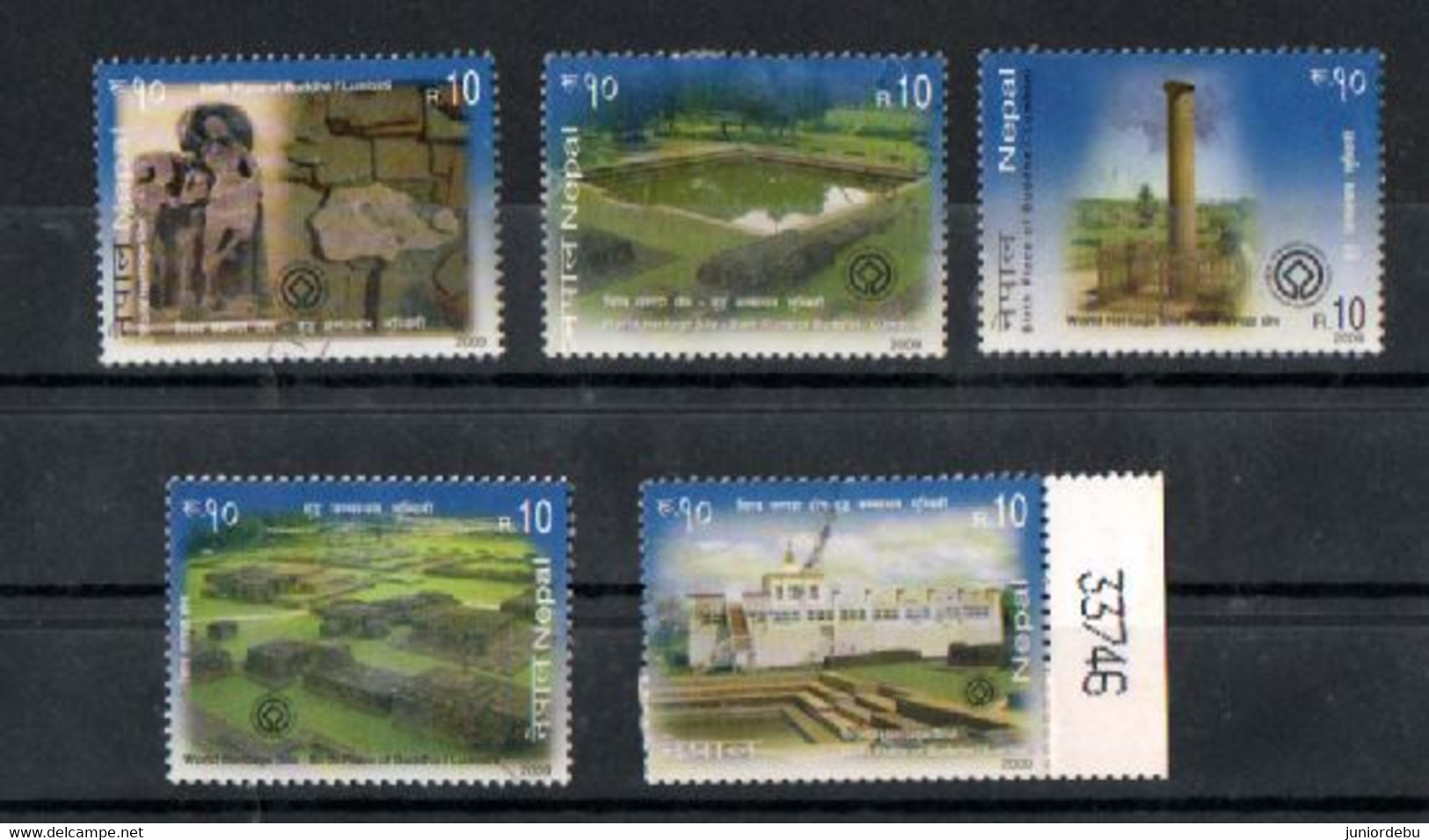 Nepal - 2009 - World Heritage - Birthplace Of Buddah Lumbini - Complete Set - Used. - Nepal