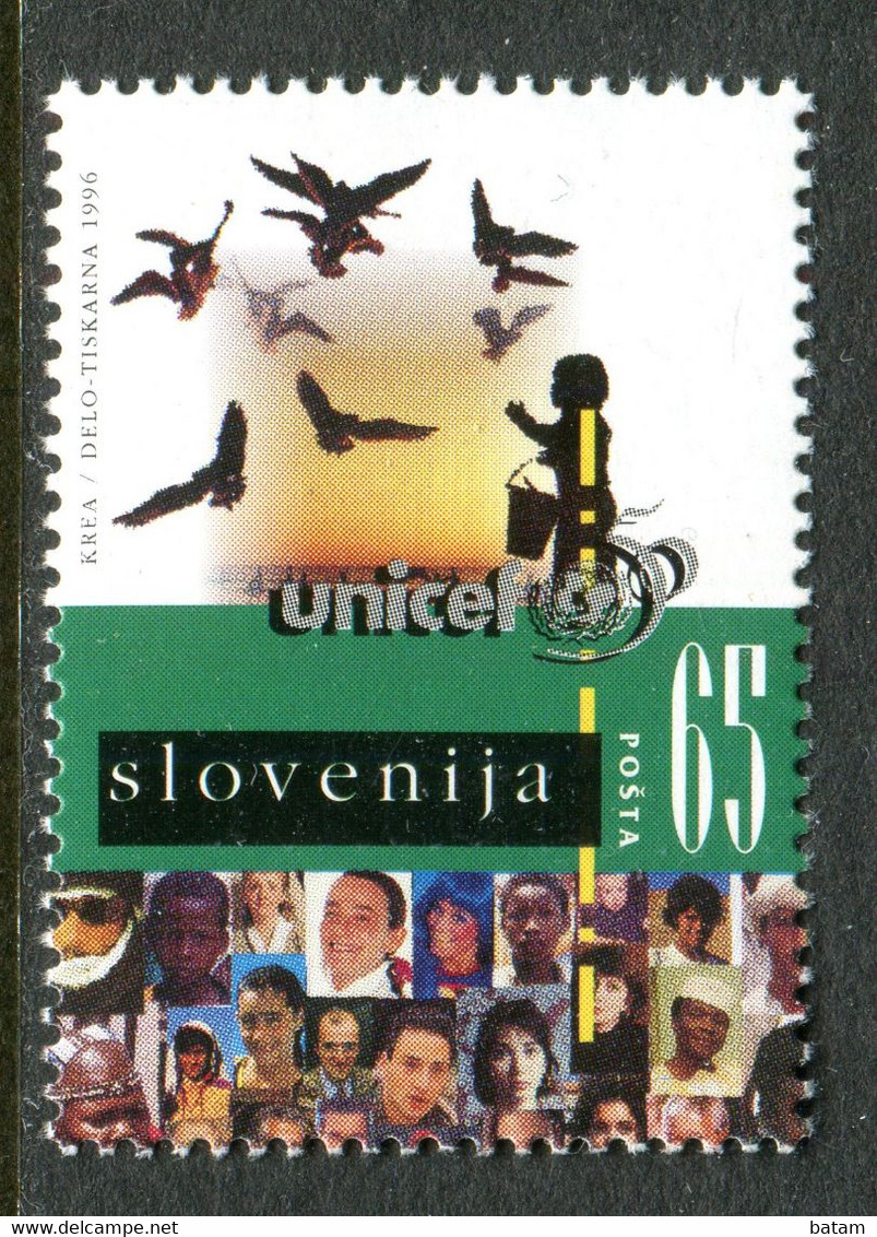 141 - SLOVENIA 1996 - UNICEF - 50 Anniversary - MNH - Slovenia