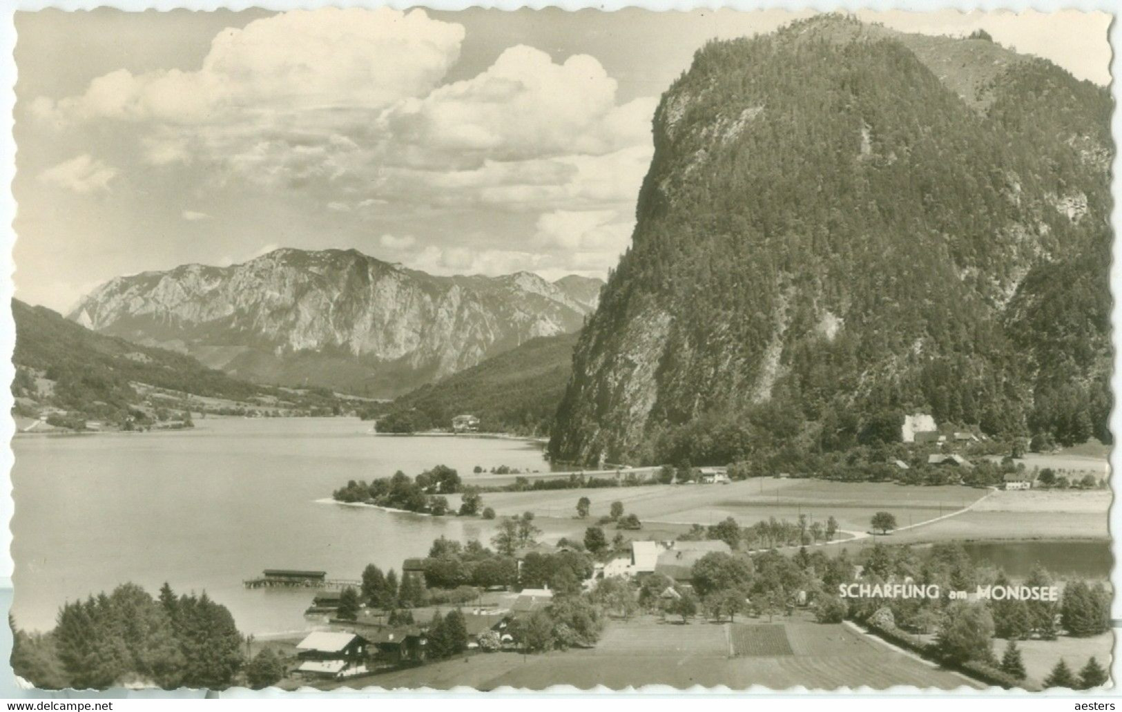 Scharfling Am Mondsee 1963; Panorama - Gelaufen. (Zwerger - Bad Ischl) - Vöcklabruck