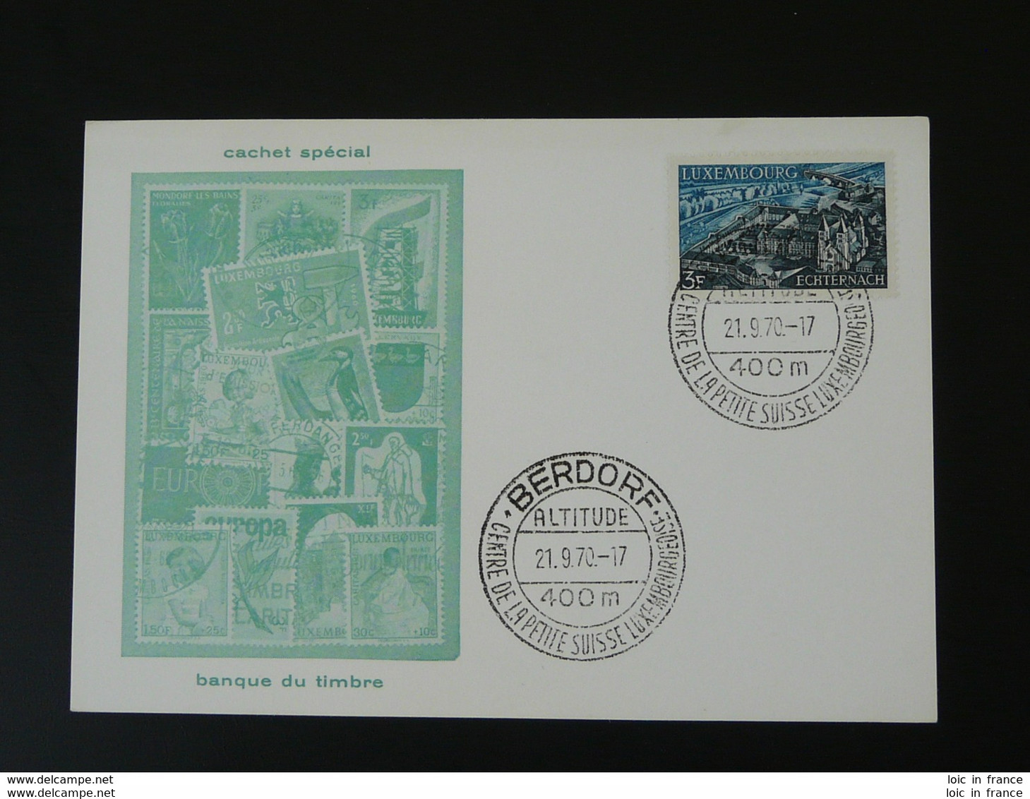 Carte Postcard Cachet Sp�cial Berdorf Centre De La Petite Suisse Luxembourg 1970 - In Gedenken An