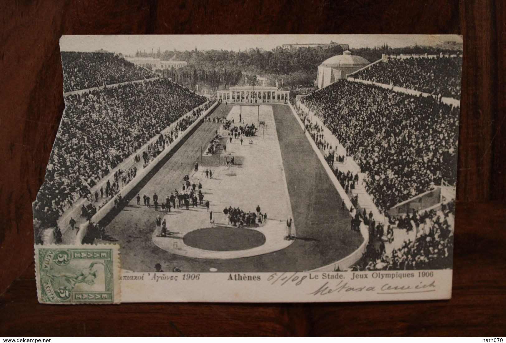 1906 Cpa AK Le Stade Athènes Sports Jeux Olympiques Internationaux Grèce Greece France Bourg La Reine Voyagée Cover - Grecia