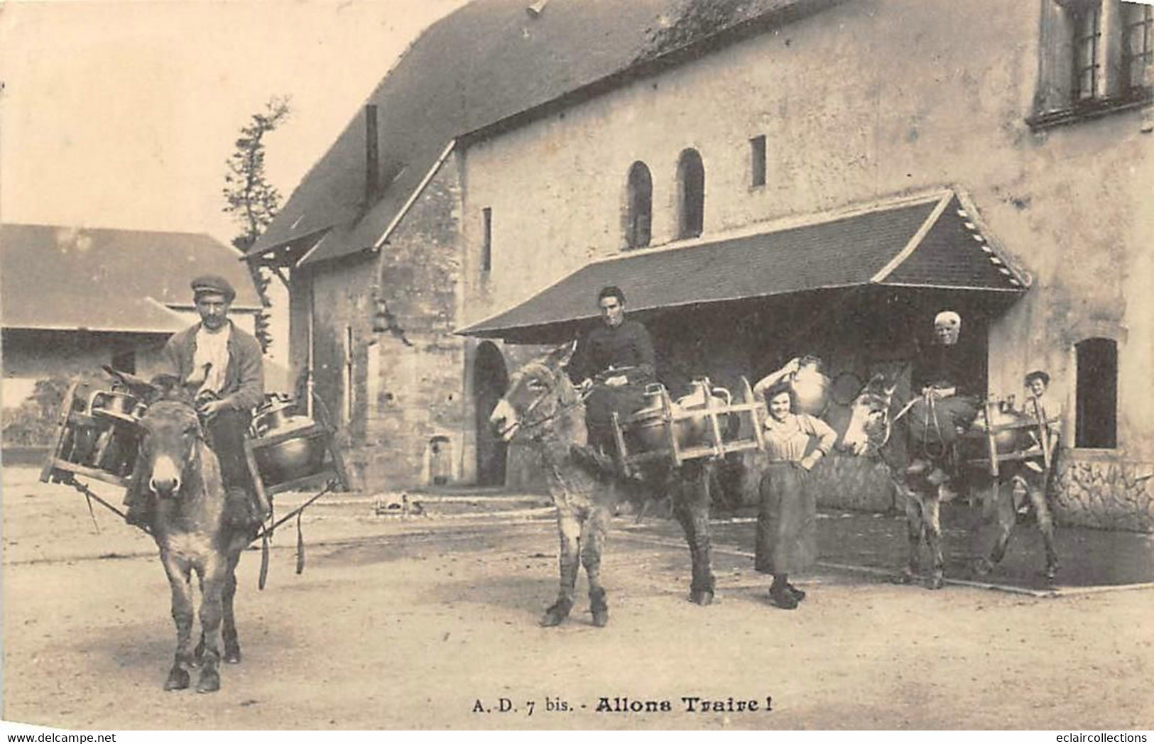 Divers  Non Classé.     14     Normandie.    2 Cartes Sur Le Thème Du Lait        (voir Scan) - Andere & Zonder Classificatie