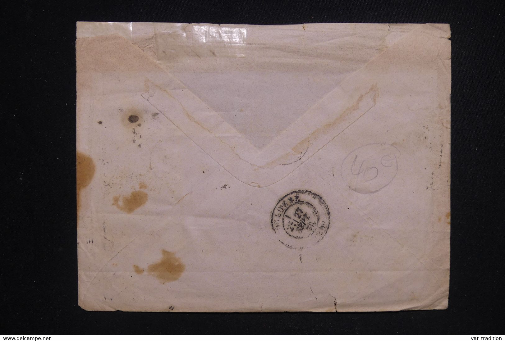 ESPAGNE - Enveloppe Pour La France En 1871 - L 129275 - Lettres & Documents