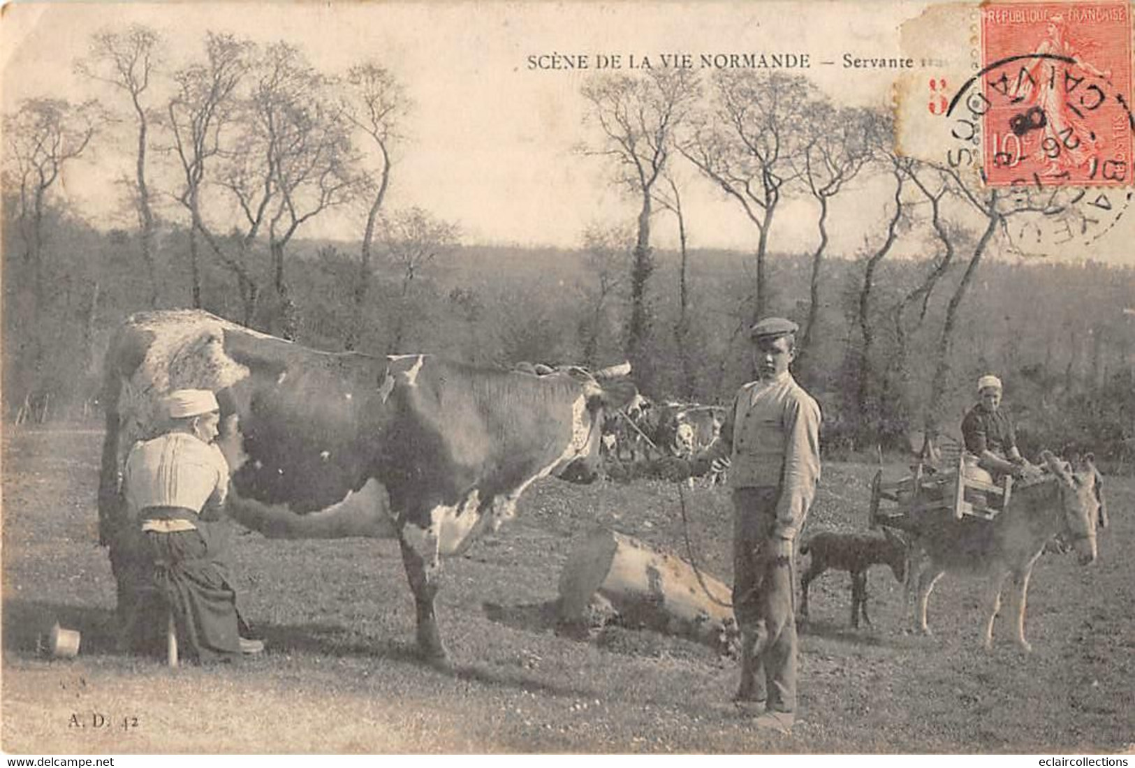 Divers  Non classé.     14     Normandie.  Lot de 27  cartes sur le thème .Métiers Costumes Personnages   (voir scan)