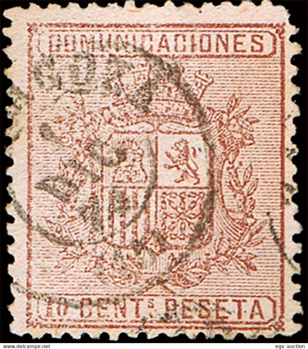 Zaragoza - Edi O 153 - I República.10cts. - Matasello Fechador Tp.II "Zaragoza" - Usados