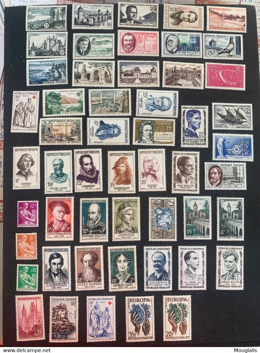 France Timbres Année 1957 TB - 1950-1959