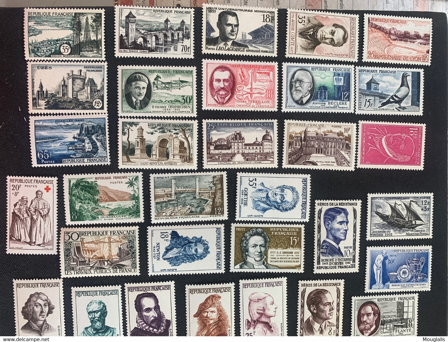 France Timbres Année 1957 TB - 1950-1959