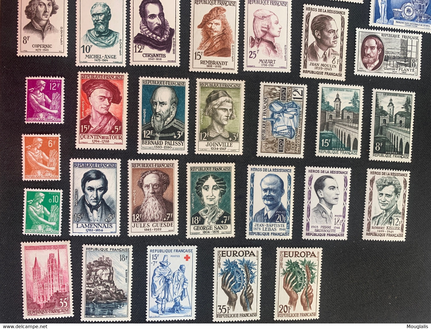 France Timbres Année 1957 TB - 1950-1959