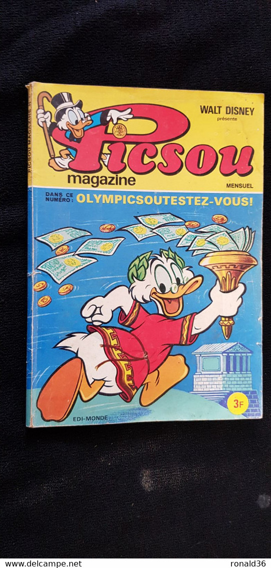 PICSOU MAGAZINE Mensuel (  Walt Disney  )  Oncle Picsou Olympicscou Testez Vous  Numéro N° 7 - Picsou Magazine