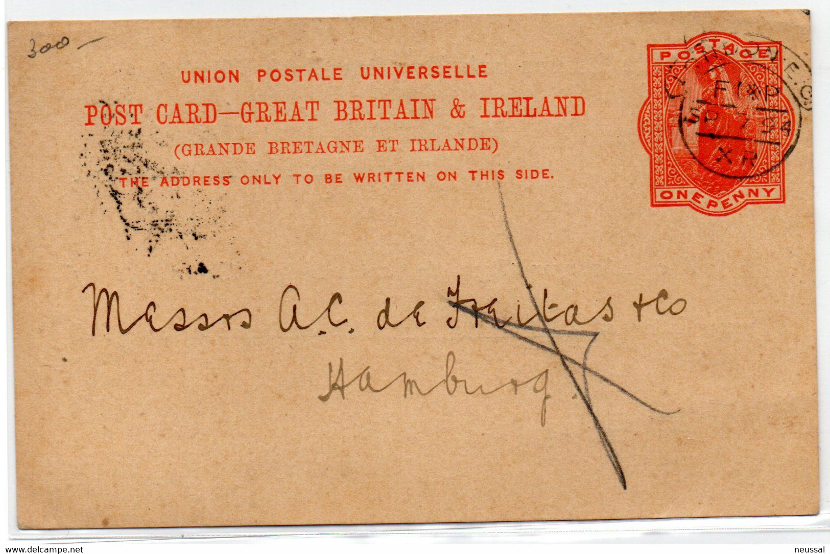 Entero Postal De  Irlanda De 1894 - Interi Postali