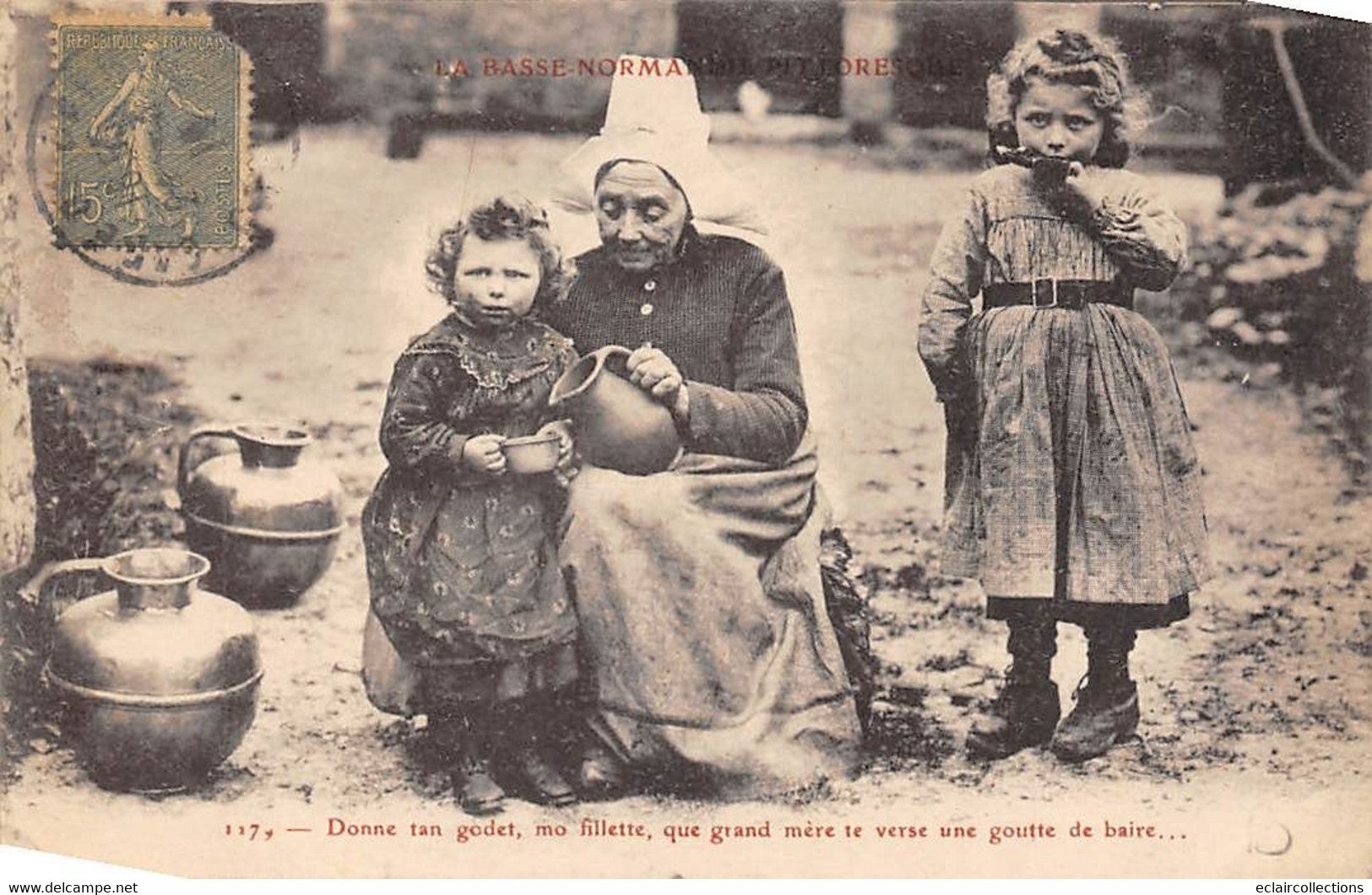 Divers  Non classé.     14     Normandie.  Lot de 16  cartes sur le thème . Agriculture  Fête  Ane Lavoir   (voir scan)