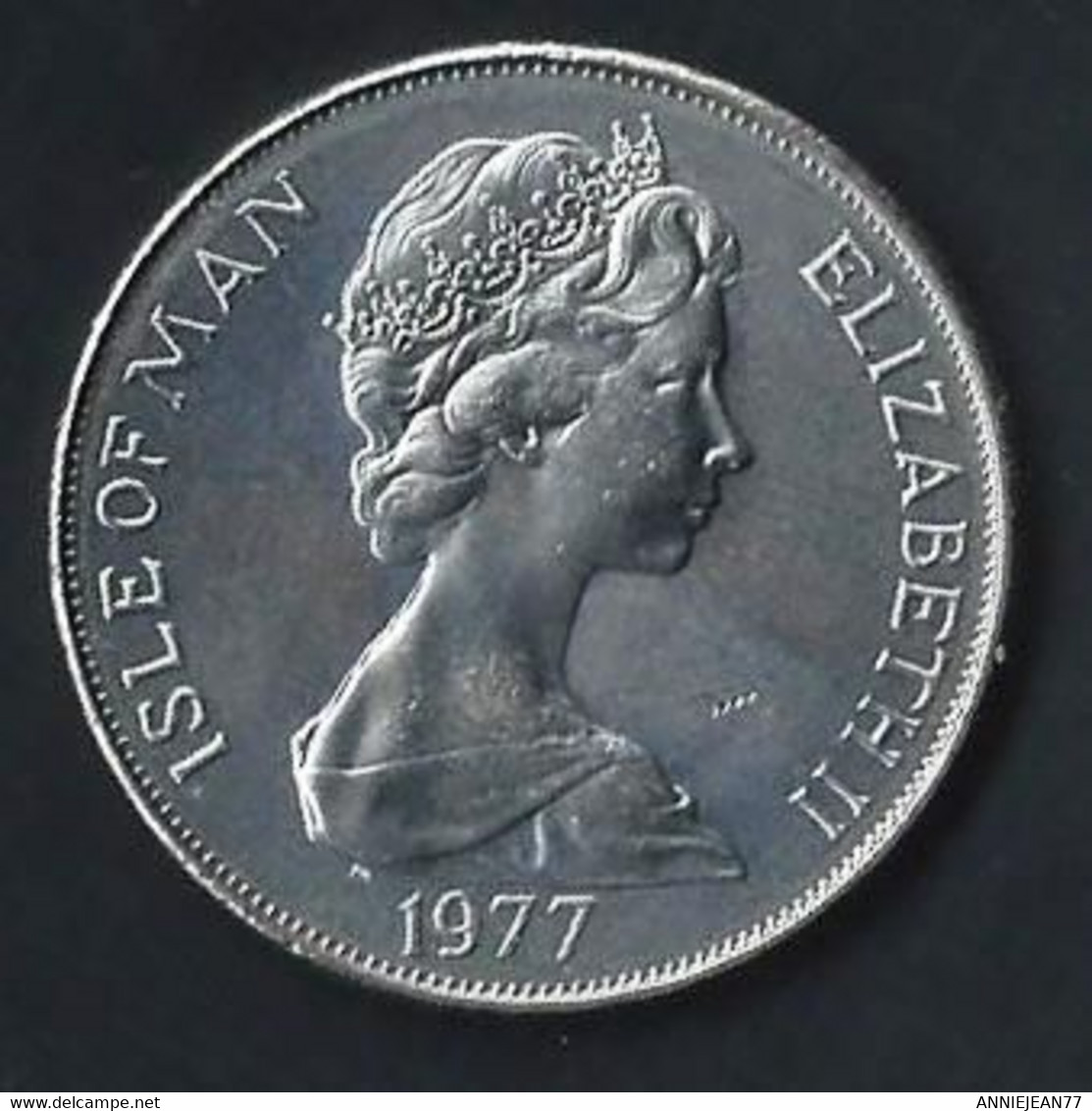 ILE DE MAN - ONE CROWN 1977 - SILVER JUBILEE - SUP - Isle Of Man