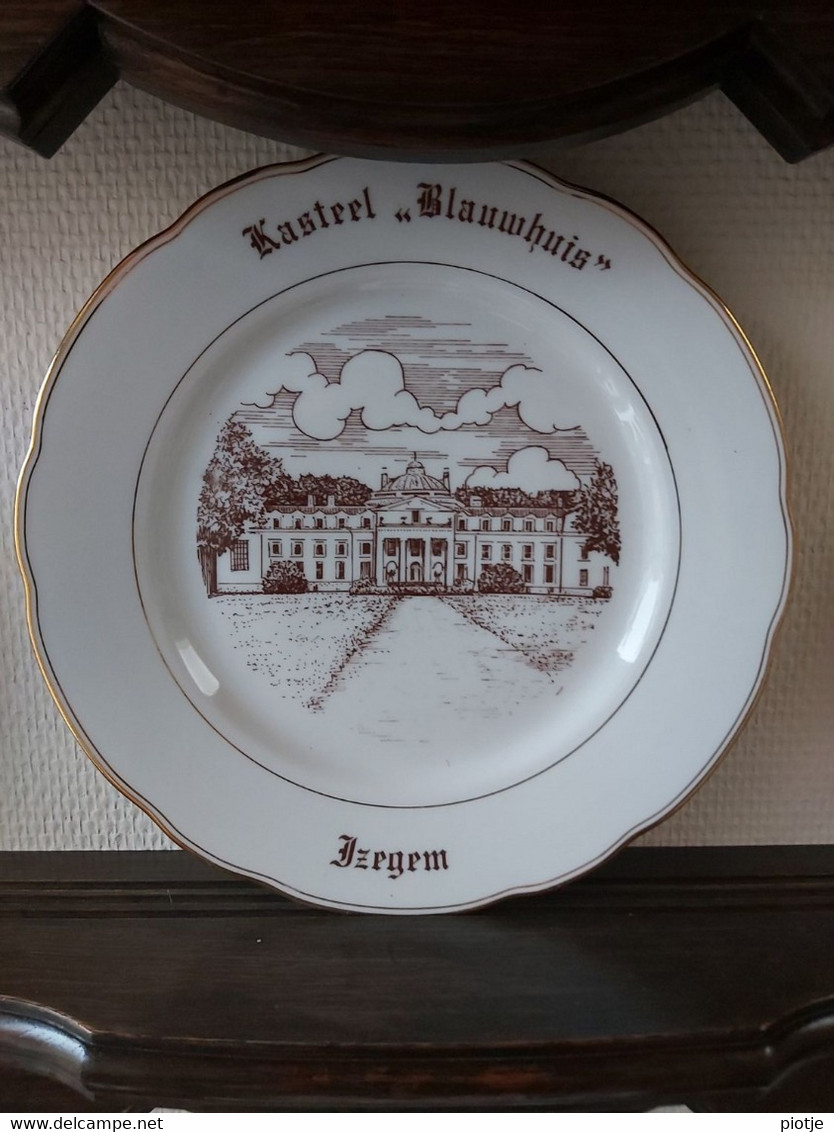 * IZEGEM - KACHTEM - EMELGEM * 6 Unieke Borden Magvam Porselein IZEGEM Te Ieper (assiette) - Altri & Non Classificati