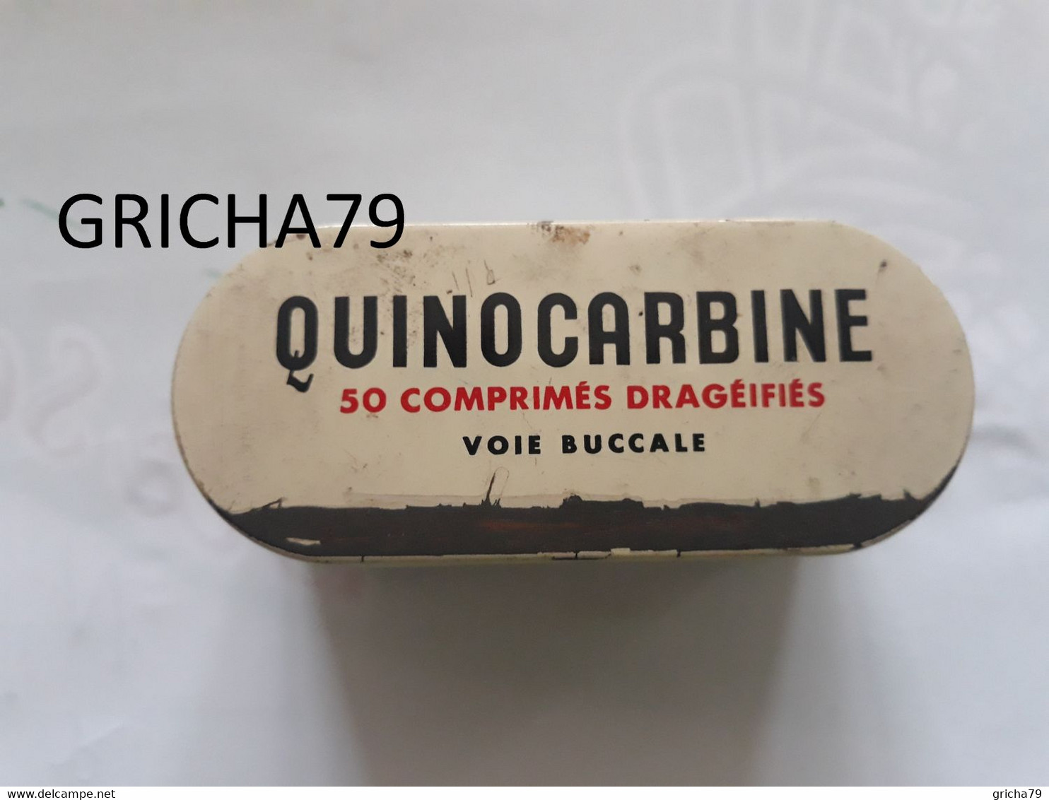 MEDECINE - BOITE METALLIQUE - QUINOCARBINE - LABORATOIRES EMILE CHARPENTIER PARIS - Medizinische Und Zahnmedizinische Geräte