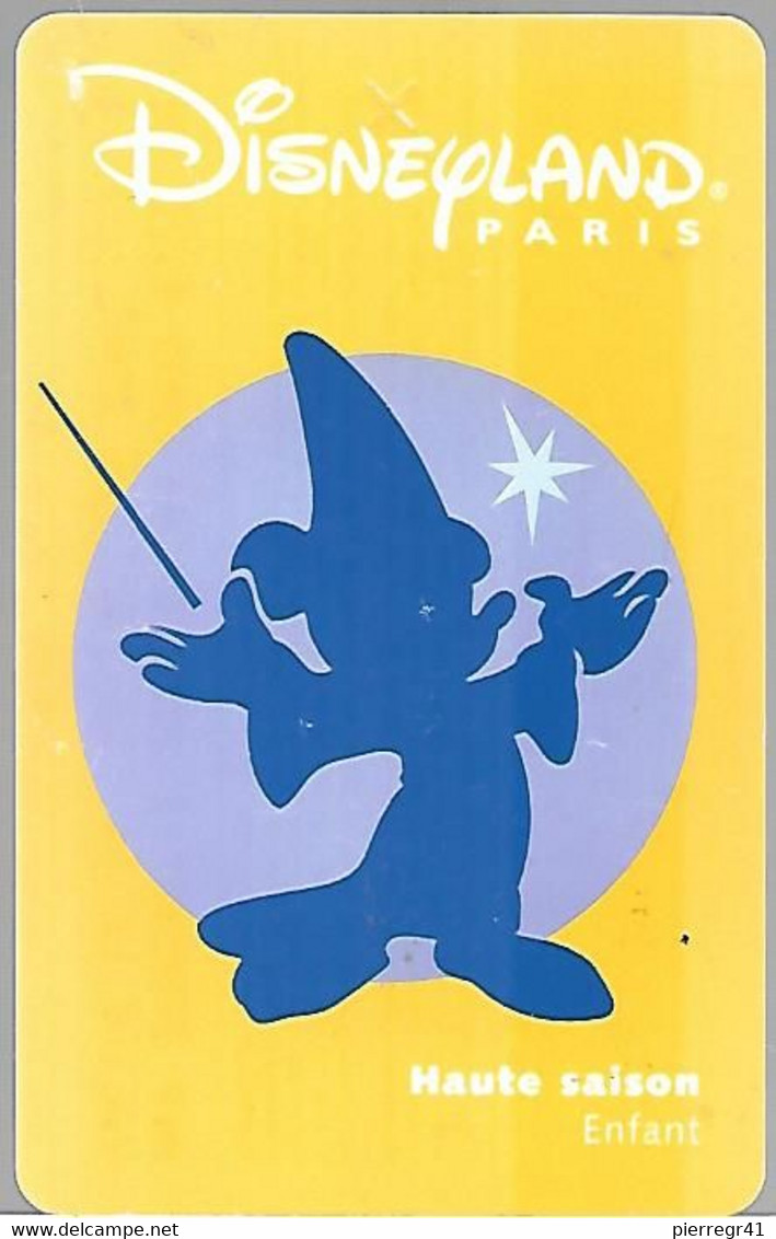 PASS--DISNEYLAND-1998-MICKEY ENFANT--V°-ISRA ?-98032M-Valide ODYSSEE 250- TBE - Disney-Pässe