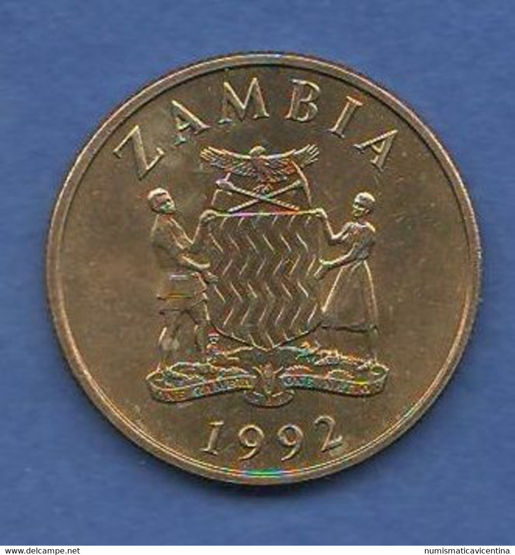 Zambia 10 Kwacha Ten Zambie Sambia Brass  Animals Coin Africa - Zambia